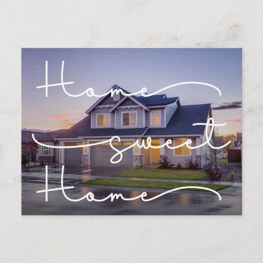 新しいホームモダン写真動画の発表記事 ポストカード (正面)