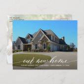 新しいホームモダン写真移動のお知らせ ポストカード (正面/裏面)