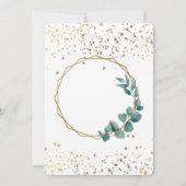 新しいホームモダン秋の秋引っ越し祝いパーティーパーティー 招待状 (裏面)