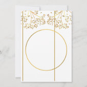 新しいホームモダン秋の秋引っ越し祝いパーティーパーティー 招待状 (裏面)