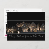 新しいホームライトア ップクリスマスハウス ポストカード (正面/裏面)