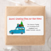 新しいホームラベルからのシーズンの挨拶 ラベル (インサイチュ)