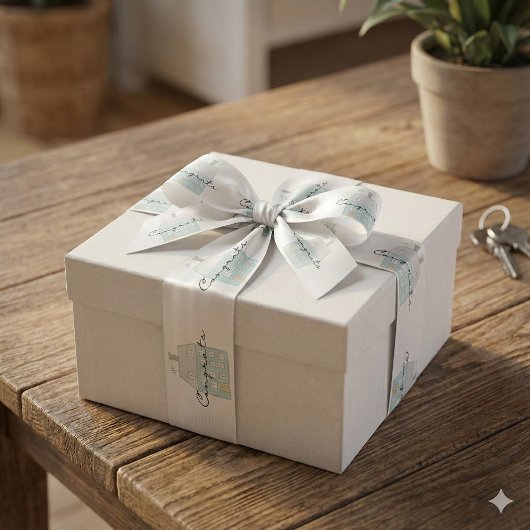 新しいホームリボンのおめでとう サテンリボン