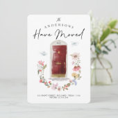 新しいホームレッドウォーターカラードアワイルドフラワーフローラ 案内状 (スタンド正面)