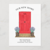 新しいホームレッドドアの移動 案内ポストカード (正面)