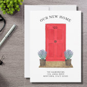 新しいホームレッドドアの移動 案内状