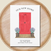 新しいホームレッドドアの移動 案内状