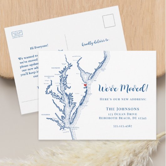 新しいホームレホ両方ビーチDEマップ移動 案内ポストカード