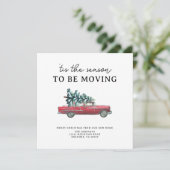 新しいホームヴィンテージレッドカークリスマスツリー移動 案内状 (スタンド正面)