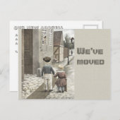 新しいホームヴィンテージ子の移動CC0084 案内ポストカード (正面/裏面)