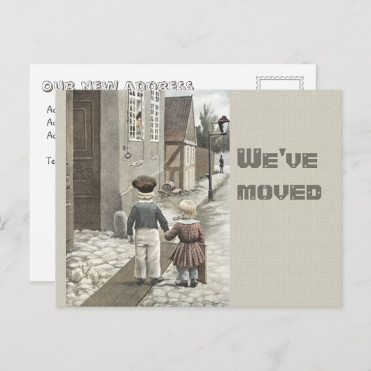 新しいホームヴィンテージ子の移動CC0084 案内ポストカード (正面/裏面)