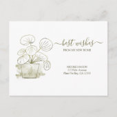 新しいホーム中国のマネープラントの動き発表 ポストカード (正面)