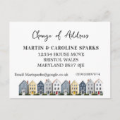 新しいホーム住所の変更の移動した新しいホーム 案内ポストカード (正面)