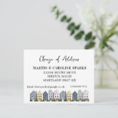 新しいホーム住所の変更の移動した新しいホーム 案内ポストカード (スタンド正面)