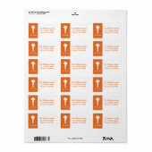 新しいホーム住所 シール – オレンジ (フルシート)