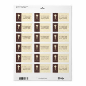 新しいホーム住所 シール – ブラウン (フルシート)