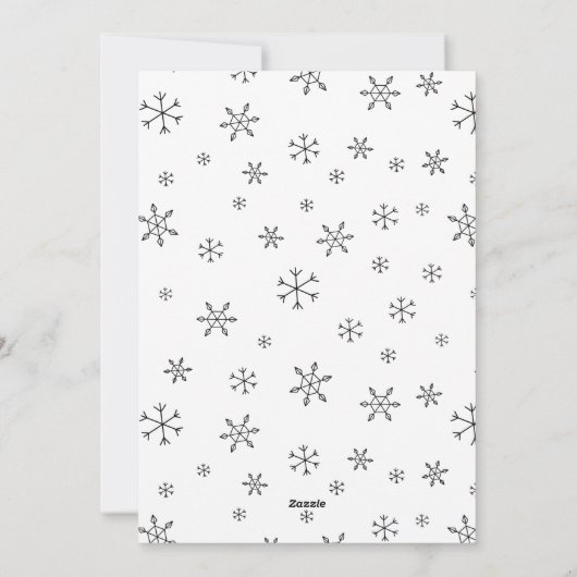 新しいホーム写真からメリークリスマスをスクリプト シーズンカード (裏面)