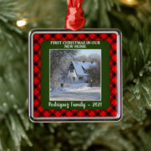 新しいホーム写真の家族の名前の初めてのクリスマス