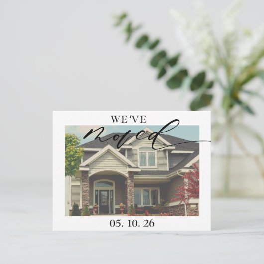 新しいホーム写真の移動のお知らせ ポストカード (スタンド正面)