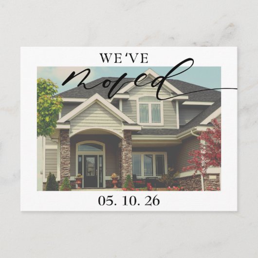 新しいホーム写真の移動のお知らせ ポストカード (正面)