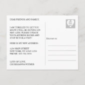 新しいホーム写真を移動中のお知らせ 案内ポストカード (裏面)