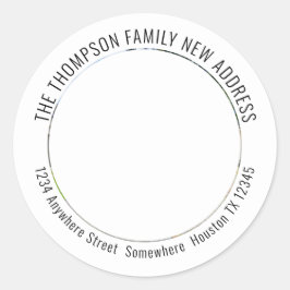 新しいホーム写真名戻り名住所 ラウンドシール