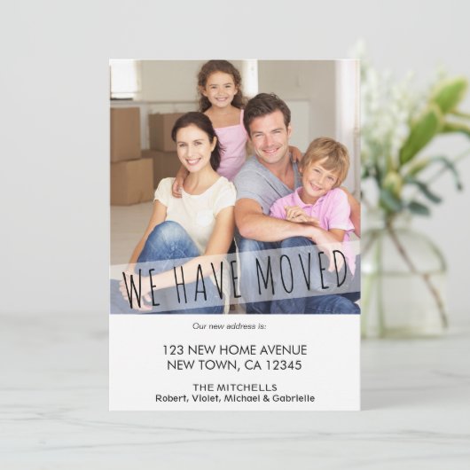 新しいホーム写真We移動スキニーフォント 案内状 (スタンド正面)