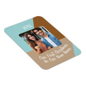 新しいホーム初めてのクリスマスの写真のカスタム マグネット (右側)