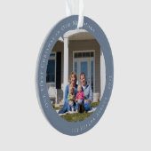 新しいホーム初めてのクリスマスの写真 オーナメント (正面)