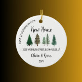 新しいホーム初めてのクリスマスの写真 セラミックオーナメント