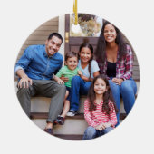 新しいホーム初めてのクリスマスの写真 セラミックオーナメント (裏面)