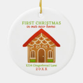 新しいホーム初めてのクリスマス セラミックオーナメント (裏面)