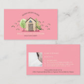 新しいホーム実在エステートエージェントのモーニングアドレス 名刺 (正面/裏面)