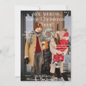 新しいホーム家族の写真クリスマスマガジンのカバー シーズンカード (正面)