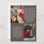 新しいホーム家族の写真クリスマスマガジンのカバー シーズンカード (裏面)