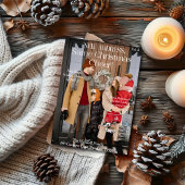 新しいホーム家族の写真クリスマスマガジンのカバー シーズンカード