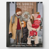 新しいホーム家族の写真クリスマスマガジンのカバー フォトプラーク (正面)