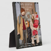 新しいホーム家族の写真クリスマスマガジンのカバー フォトプラーク (側面)