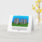 新しいホーム建築ユーモアグリーティングカード カード (黄色い花)