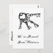 新しいホーム引っ越しました発表 ポストカード (正面/裏面)