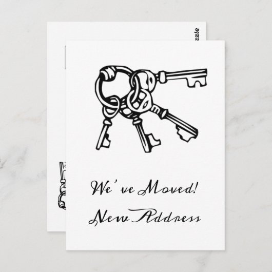 新しいホーム引っ越しました発表 ポストカード (正面/裏面)