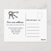 新しいホーム引っ越しました発表 ポストカード (裏面)