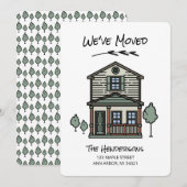 新しいホーム引っ越しました 案内状 (正面/裏面)
