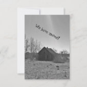 新しいホーム引っ越し祝いパーティーの発表招待状 招待状 (正面)