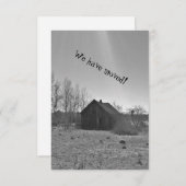 新しいホーム引っ越し祝いパーティーの発表招待状 招待状 (正面/裏面)