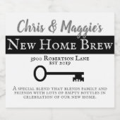 新しいホーム応援 ビールラベル (シングルラベル)