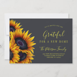 新しいホーム感謝祭アドレスの変更を移動 案内状