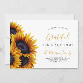 新しいホーム感謝祭アドレスの変更を移動 案内状