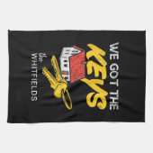 新しいホーム所有者の引っ越し祝いパーティーパーティー キッチンタオル (横)