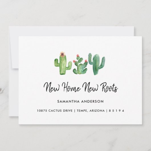 新しいホーム新しいルーツ新しいルーツを植えた 案内状 (正面)